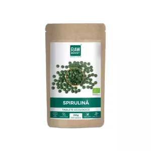 Spirulina ecologica 250g, 500 tablete, Rawboost