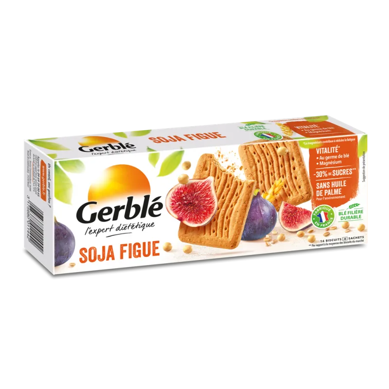 Biscuiti cu soia si smochine, 270g, Gerble Expert Dietetic — preț și oferte