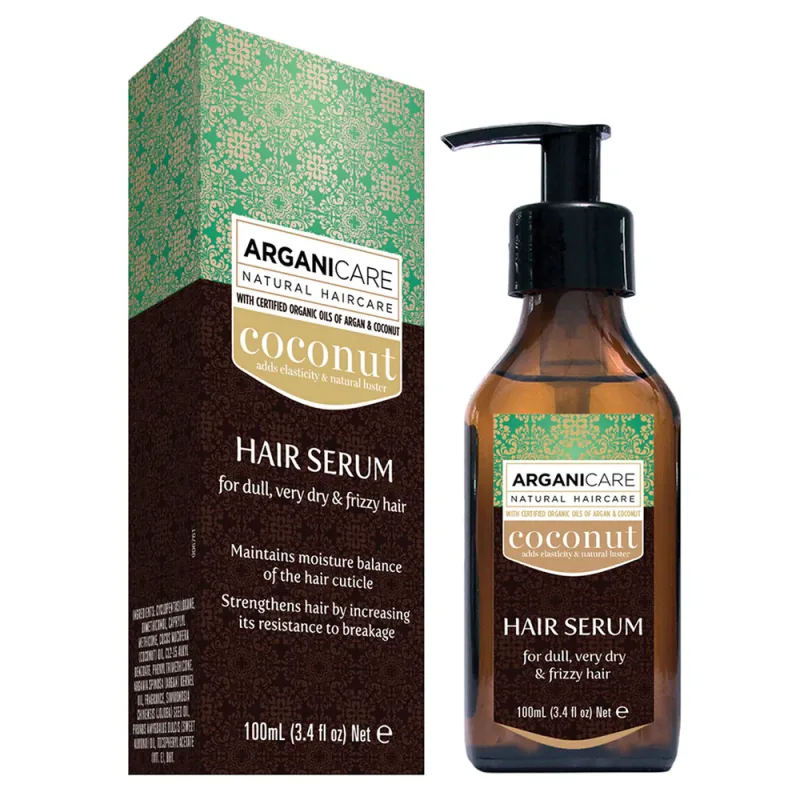 Ser reparator cu ulei de cocos pentru par fara stralucire, 100ml, Arganicare — preț și oferte