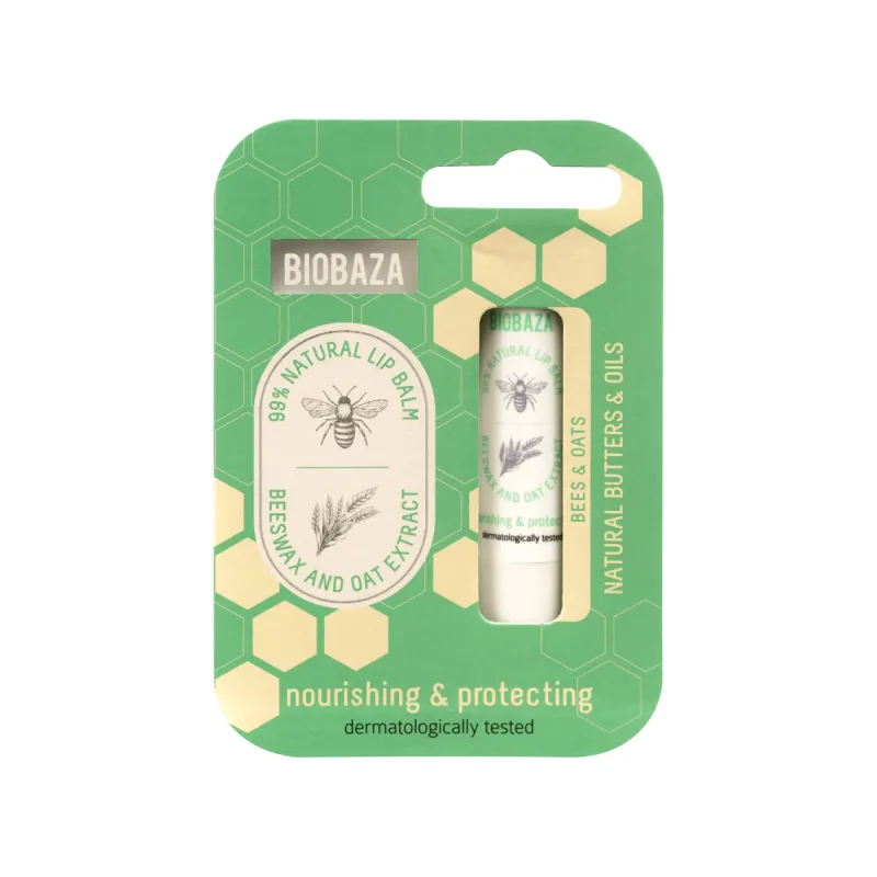 Balsam de buze cu extract de miere si ovaz, 45g, Biobaza — preț și oferte