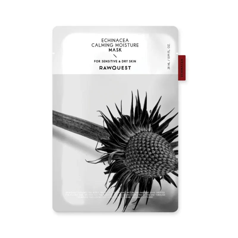 Masca de fata calmanta si hidratanta cu Echinacea pentru piele sensibila, 28ml, RawQuest — preț și oferte