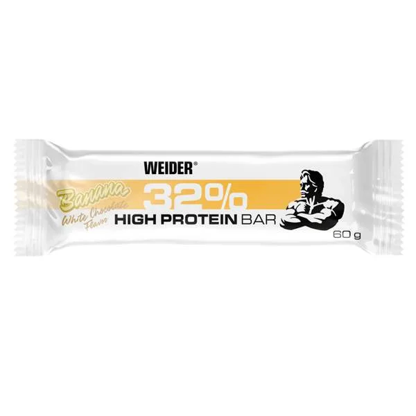 Baton proteic cu aroma de banane 32%, 60g, Weider — preț și oferte