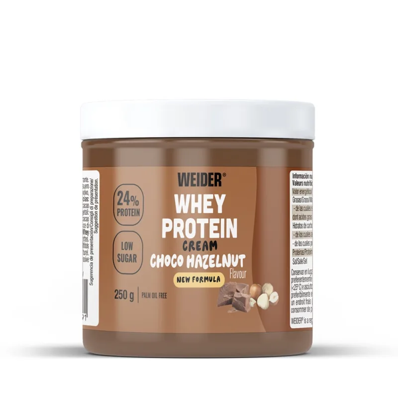 Crema proteica cu aroma de ciocolata cu alune Whey Protein Choco Creme, 250g, Weider — preț și oferte