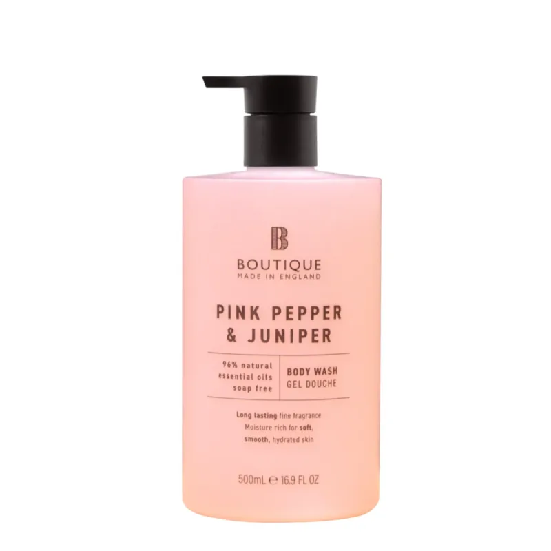Gel de dus cu parfum de Piper roz & Ienupar, 500ml, Boutique — preț și oferte