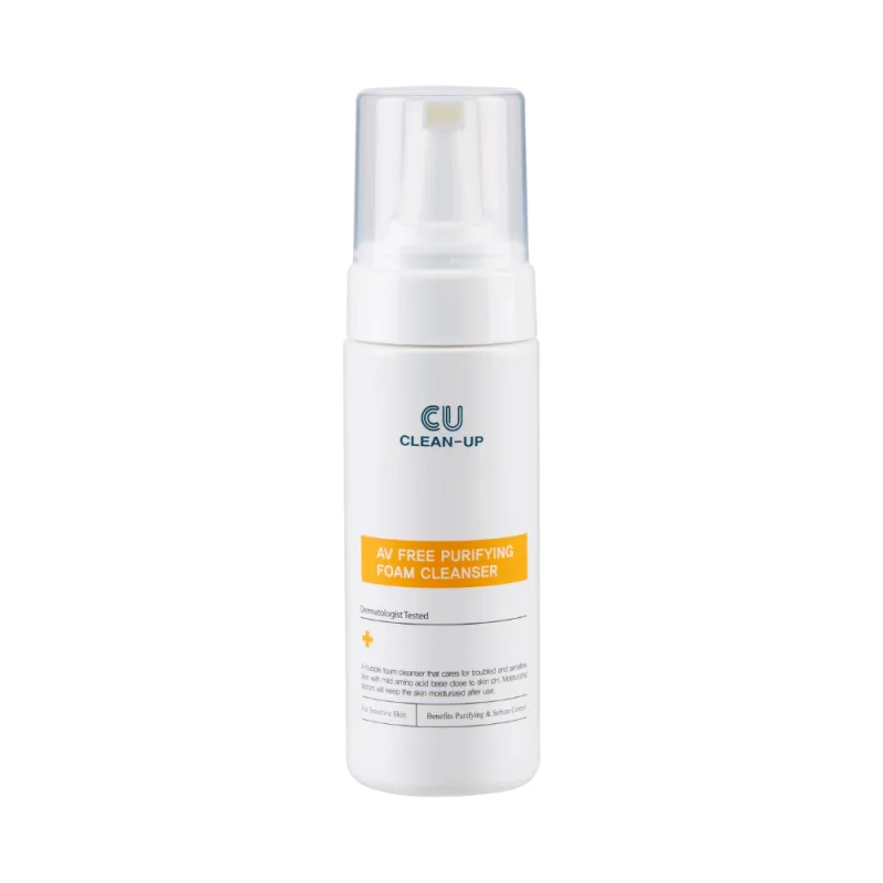 Spuma purifianta anti-imperfectiuni pentru ten gras Clean-Up, 180ml, CU Skin — preț și oferte