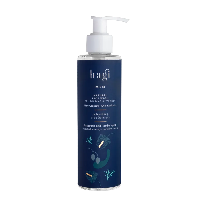 Gel facial natural de curatare pentru barbati Ahoy Captain, 200ml, Hagi — preț și oferte