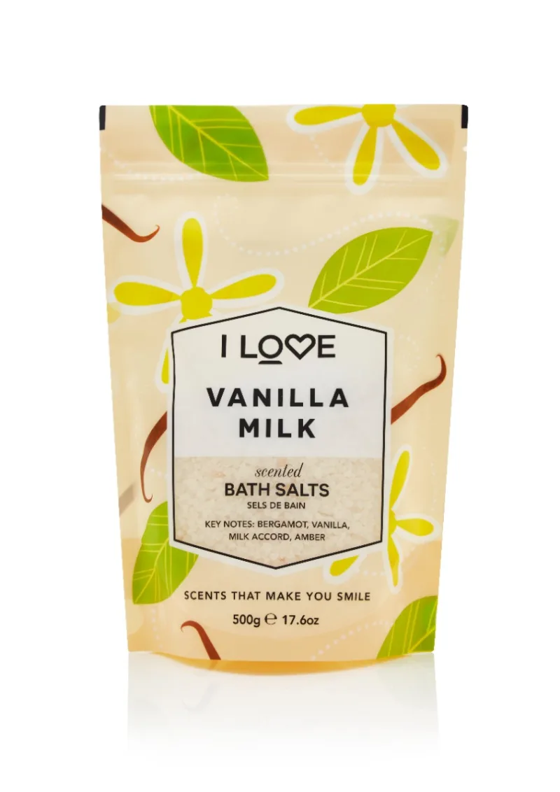 Sare de baie Vanilla Milk Signature, 500g, I Love Cosmetics — preț și oferte