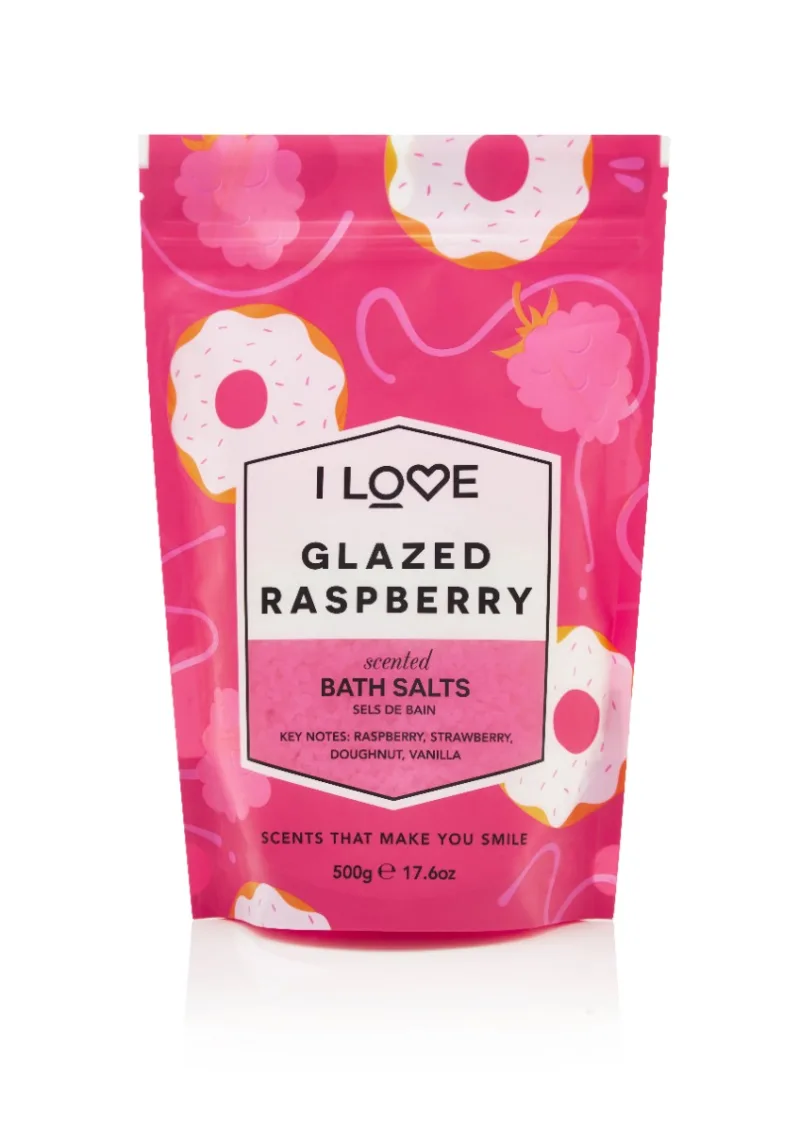 Sare de baie Glazed Raspberry Signature, 500g, I Love Cosmetics — preț și oferte