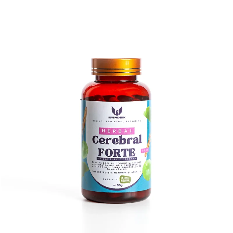 Herbal Cerebral Forte 1000mg, 60 capsule, BluePhoenix — preț și oferte