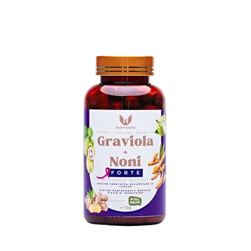 Graviola si Noni Forte 1100 mg, 60 capsule, BluePhoenix — preț și oferte
