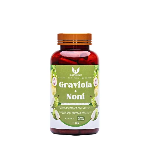 Graviola si Noni 1100mg, 60 capsule, BluePhoenix — preț și oferte