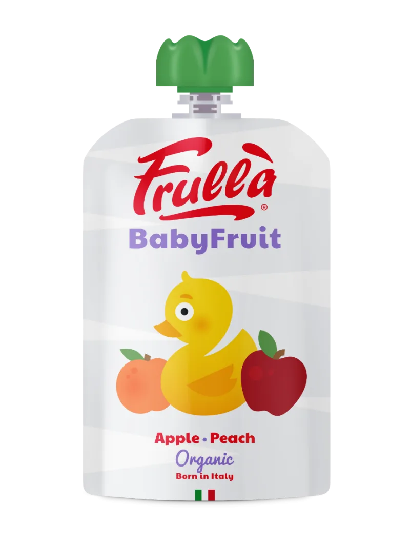 Piure pentru copii din mar si piersica Baby Fruit Bio, 100g, Frulla — preț și oferte