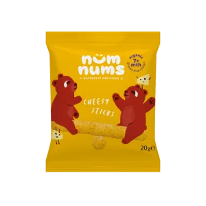Sticksuri cu branza Bio, + 7 luni, 20g, Num Nums