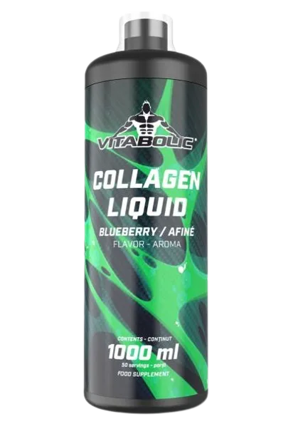 Collagen Liquid Blueberry Cherry, 1l, Vitabolic — preț și oferte
