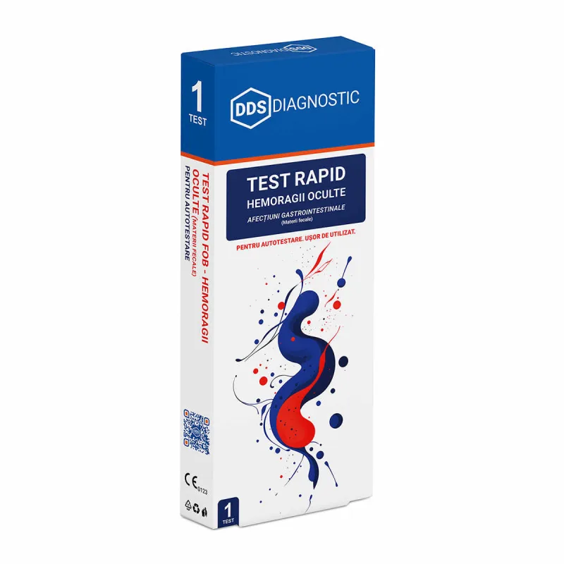 Test Rapid FOB Hemoragii oculte (materii fecale) Autotestare, 1 bucata, DDS Diagnostic — preț și oferte