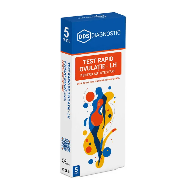 Test rapid de ovulatie LH format banda (urina) Autotestare, 5 bucati, DDS Diagnostic — preț și oferte