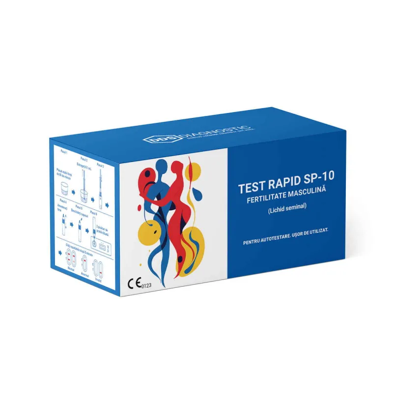 Test Rapid SP-10 fertilitate masculina (lichid seminal) Autotestare, 1 bucata, DDS Diagnostic — preț și oferte