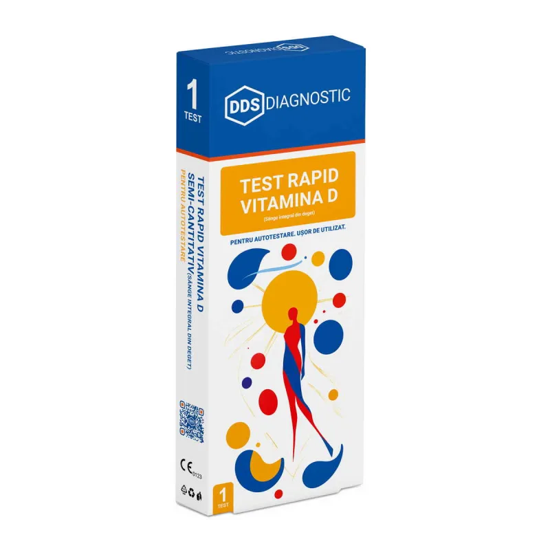 Test Rapid Vitamina D Semi-cantitativ (sange integral din deget), Autotestare, 1 bucata, DDS Diagnostic — preț și oferte