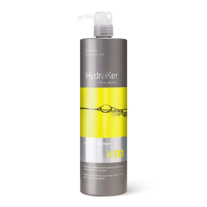 Masca hidratanta cu Keratina K10 Hydraker Keratin Total, 1000ml, Erayba — preț și oferte