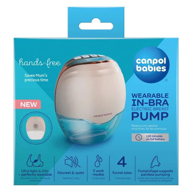Pompa de san electrica tip scoica Hands Free 20/100, 1 bucata, Canpol babies — preț și oferte