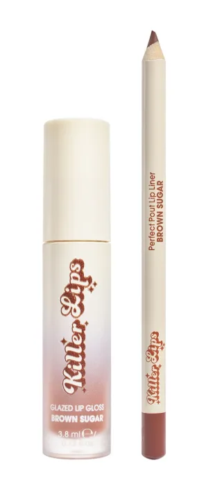 Set pentru machiajul buzelor Pucker Up Brown Sugar, 1 bucata, Killer Lips