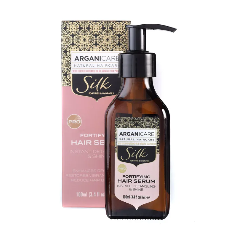 Ser fortifiant pentru descurcarea parului cu proteina de matase, 100ml, Arganicare — preț și oferte