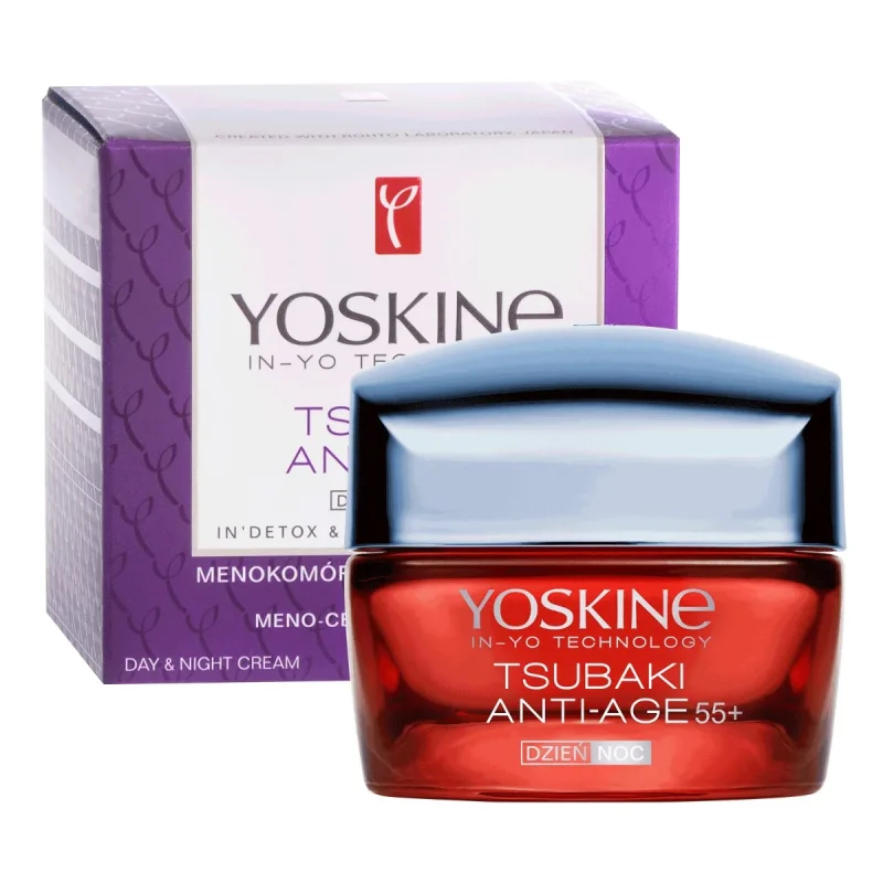 Crema anti-imbatranire de zi si noapte Tsubaki 55+, 50ml, Yoskine — preț și oferte
