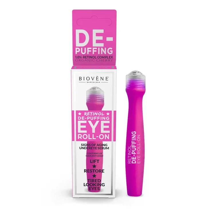 Concentrat pentru ochi anti-age cu retinol 1% si cirese De-puffing, 15ml, Biovene — preț și oferte