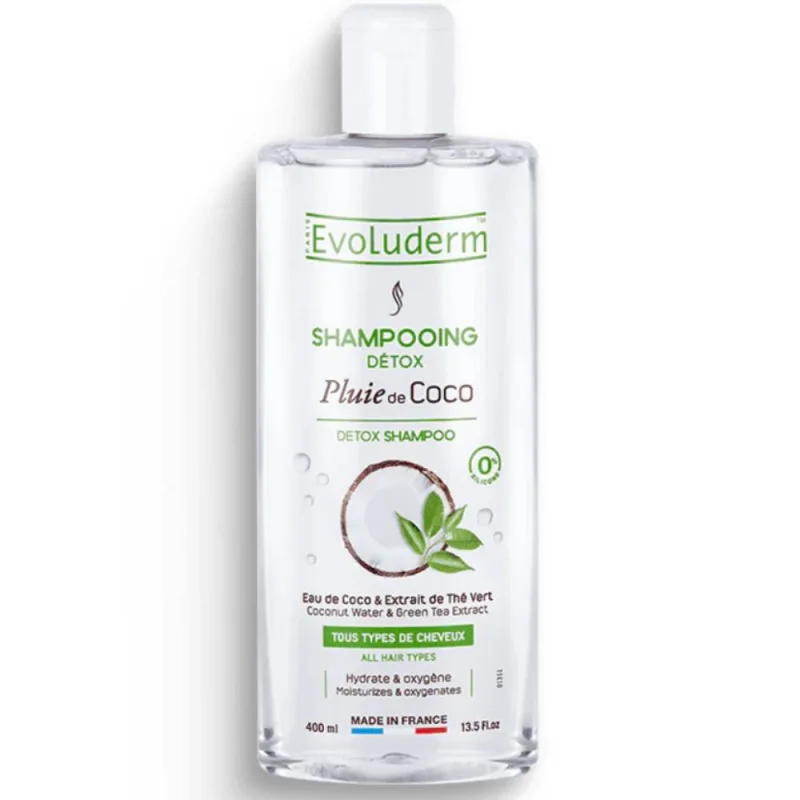 Sampon detoxifiant Pluie de Coco, 400ml, Evoluderm — preț și oferte