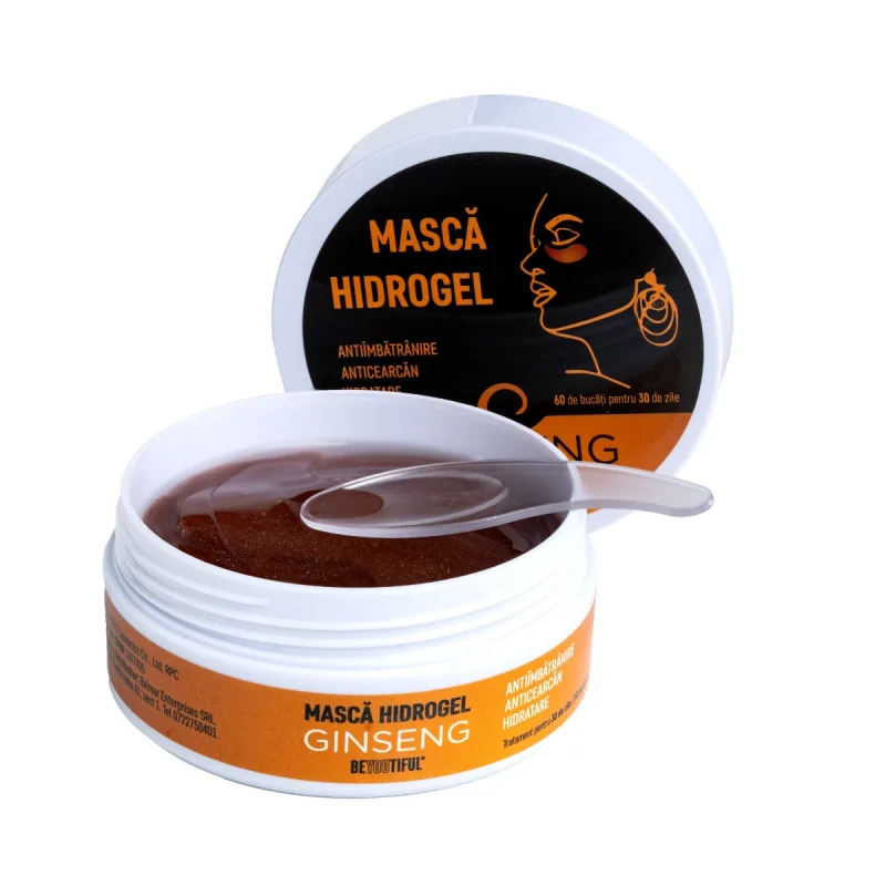 Masca pentru ochi hydrogel cu ginseng, 60 bucati, Beyoutiful — preț și oferte
