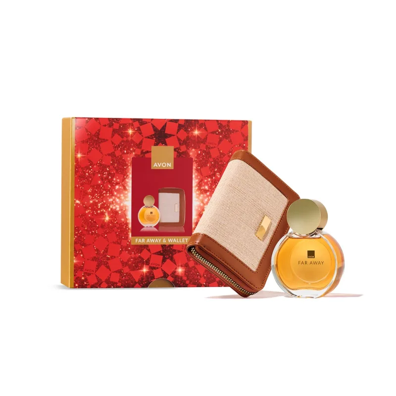 Set pentru femei Far Away si Portofel, Avon — preț și oferte