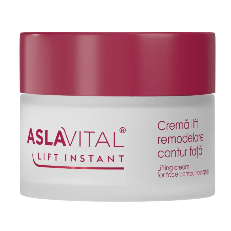 Crema lift pentru remodelare contur fata Lift Instant, 50ml, AslaVital — preț și oferte