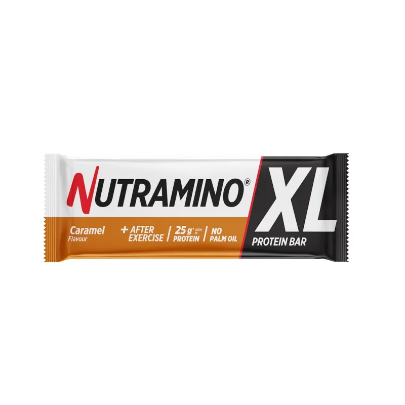 Baton proteic XL cu aroma de caramel, 74g, Nutramino — preț și oferte