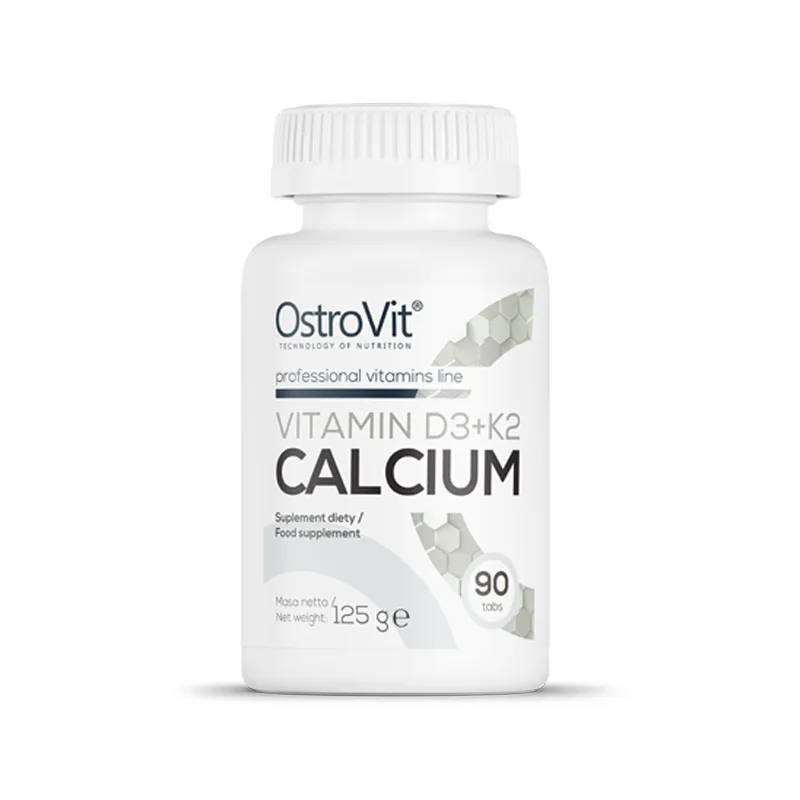 Calciu + Vitamina D3 + Vitamina K2, 90 tablete, OstroVit — preț și oferte