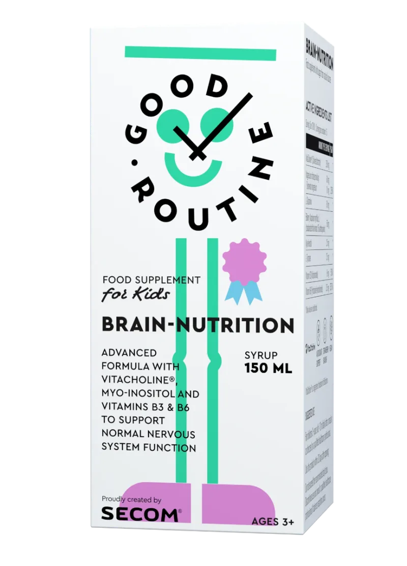 Brain-Nutrition Kids cu aroma de capsuni, 150ml, Secom — preț și oferte
