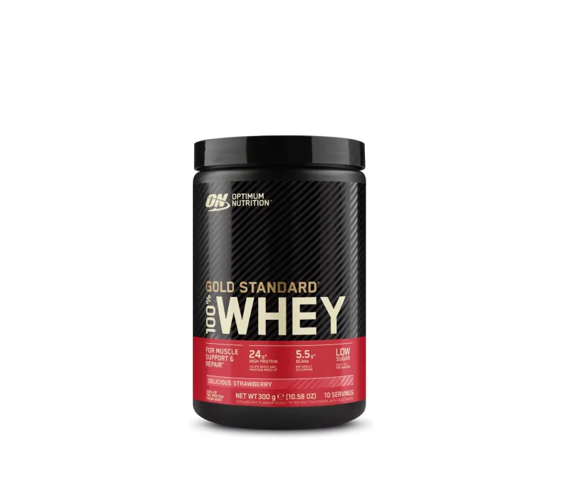 Pudra proteica 100% Whey Gold Standard Capsuni, 300g, Optimum Nutrition — preț și oferte