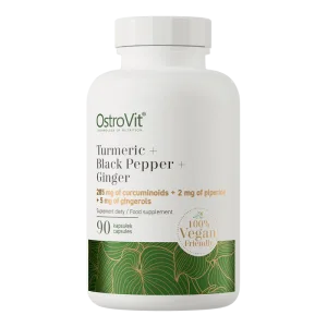 Turmeric + Ghimbir + Piper negru, 90 capsule, OstroVit