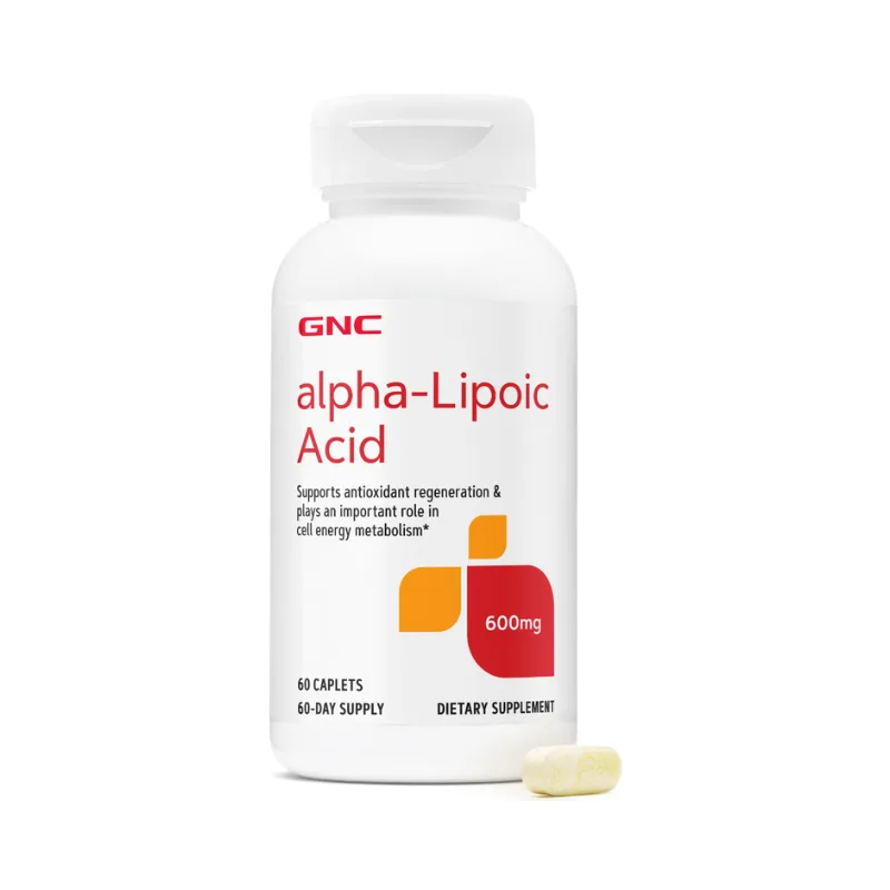 Acid Alpha-Lipoic 600mg, 60 tablete, GNC — preț și oferte