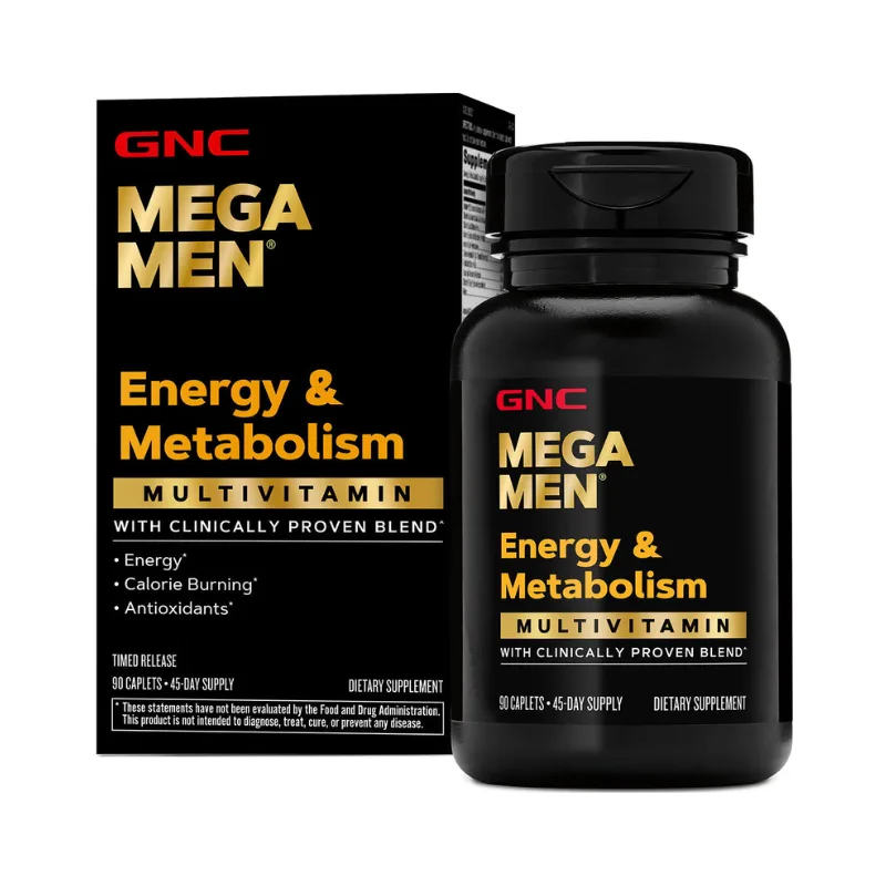 Multivitamine pentru barbati Mega Men® Energie si Metabolism, 90 tablete, GNC — preț și oferte