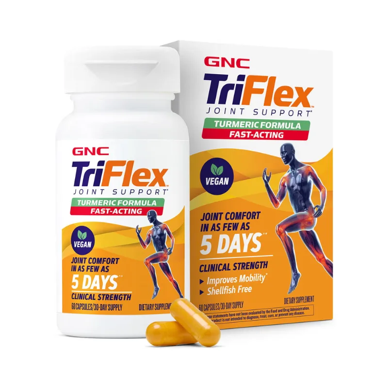 TriFlex Turmeric Formula, 60 tablete, GNC — preț și oferte