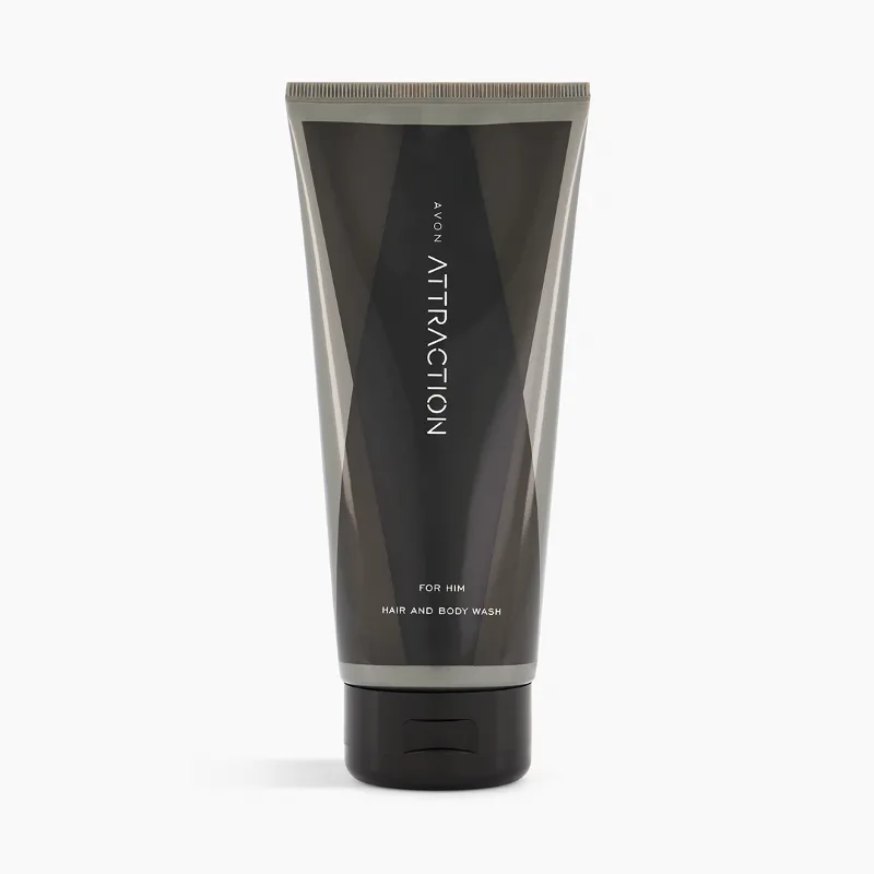 Gel de dus pentru par si corp barbati Attraction, 200ml, Avon — preț și oferte