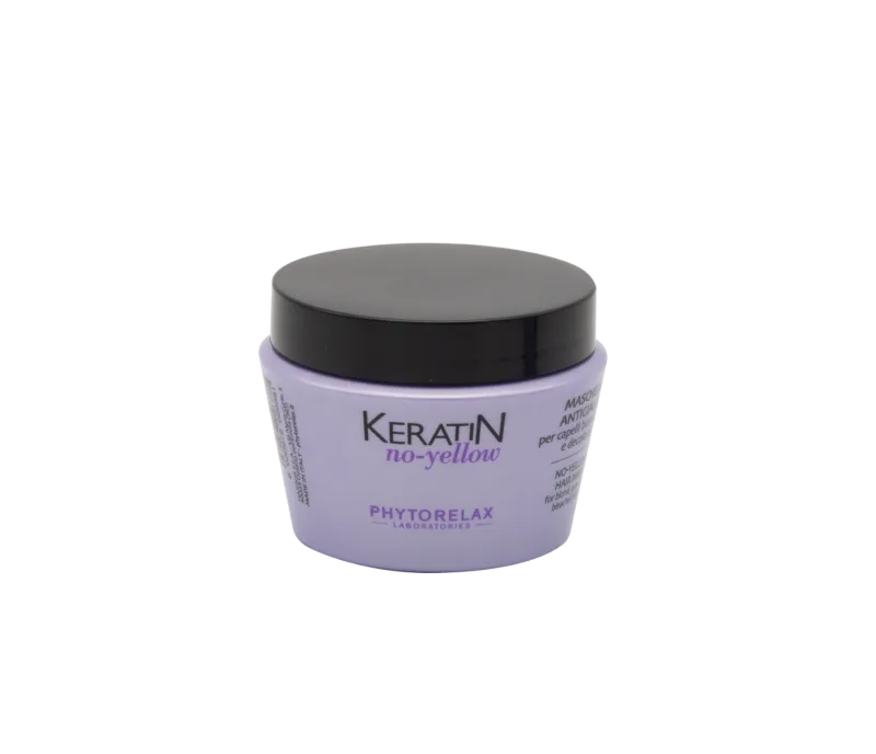 Masca pentru par blond decolorat si grizonat No Yellow, 250ml, Phytorelax — preț și oferte