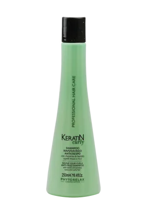 Sampon pentru par cret si ondulat cu keratina, 250ml, Phytorelax