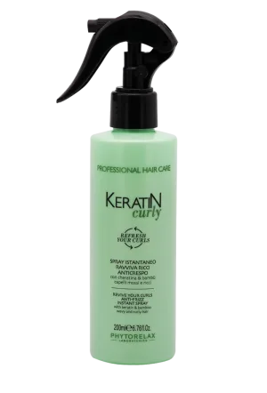 Spray instant pentru par cret si ondulat anti-frizz cu keratina, 150ml, Phytorelax