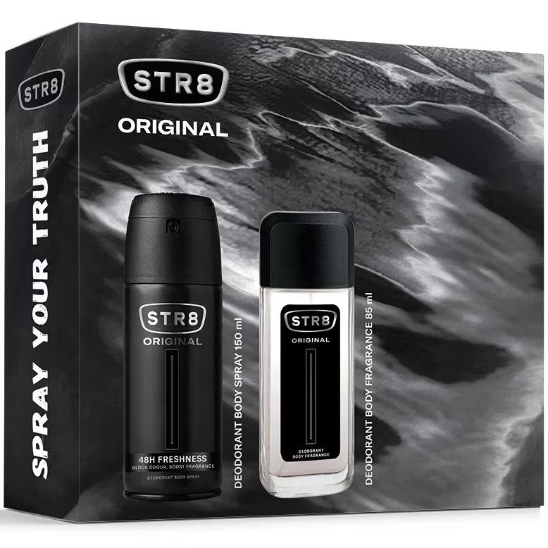 Set Parfum pentru corp 85ml + Deodorant spray pentru Corp 150ml Original, 1 bucata, STR8 — preț și oferte