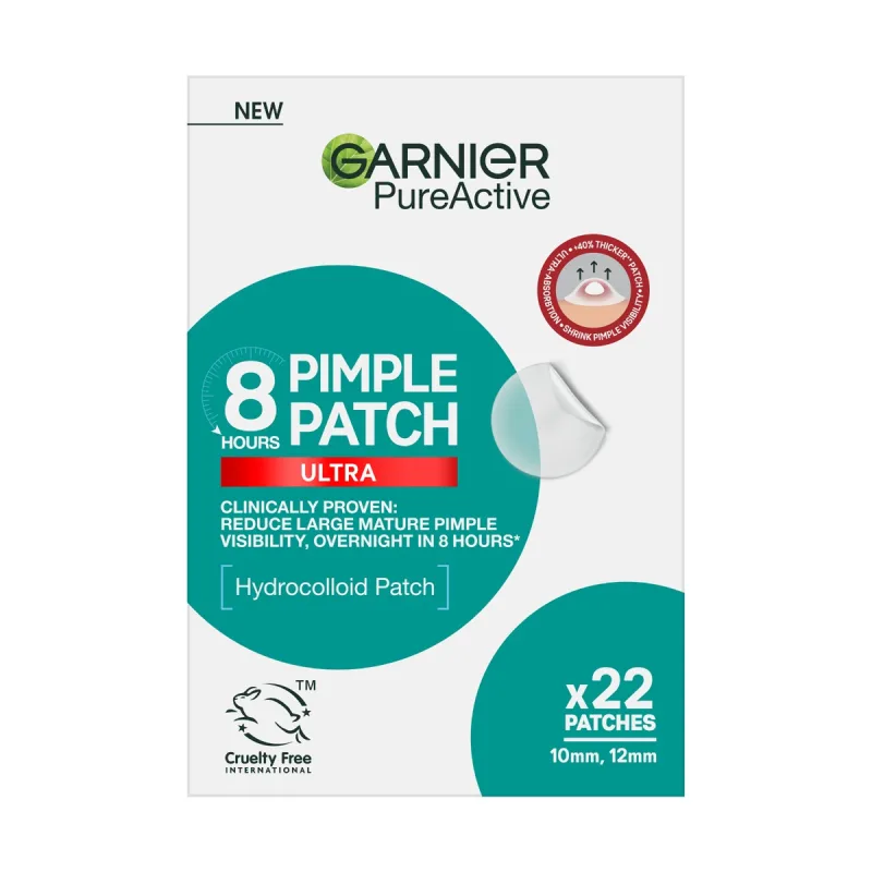 Plasturi pentru cosuri Pure Active Ultra, 22 bucati, Garnier — preț și oferte