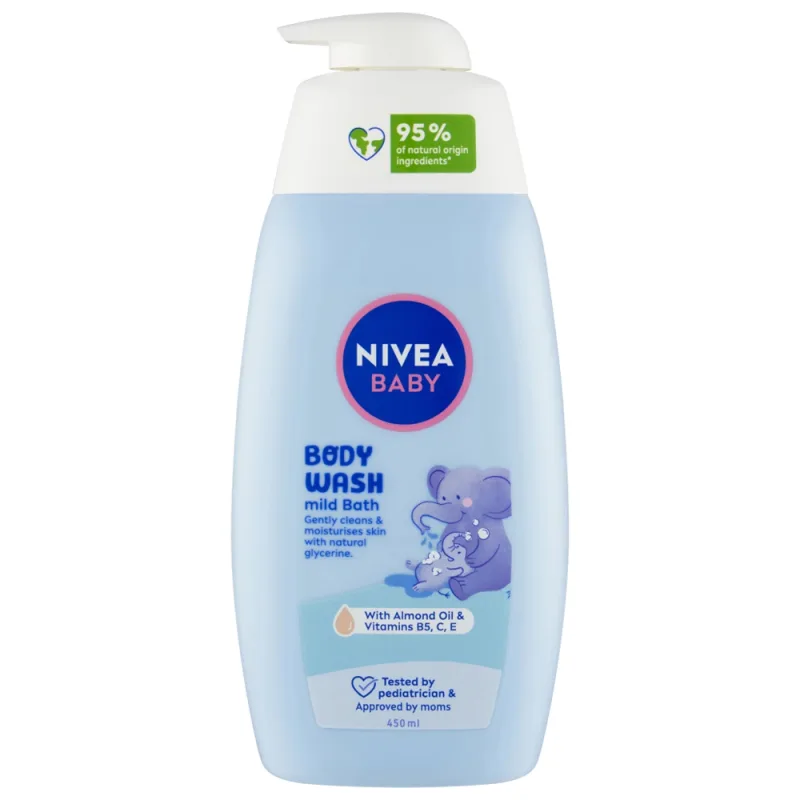 Gel de dus Mild Bath Baby, 450ml, Nivea — preț și oferte