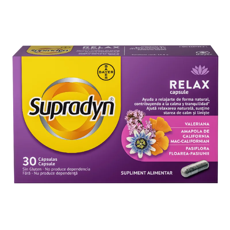 Supradyn Relax, 30 capsule, Bayer — preț și oferte