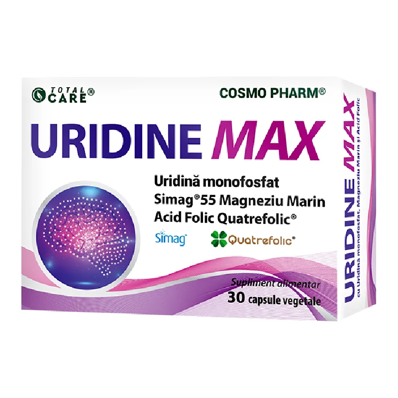 Uridine Max, 250 mg, 30 capsule vegetale, Cosmo Pharm — preț și oferte