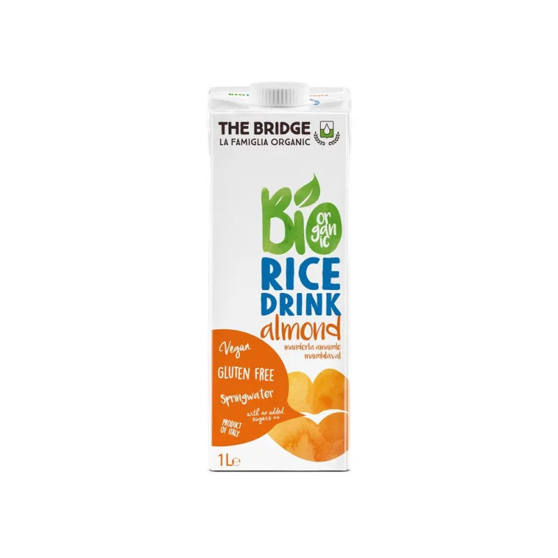 Bautura vegetala din orez cu migdale Bio, 1000ml, The Bridge — preț și oferte
